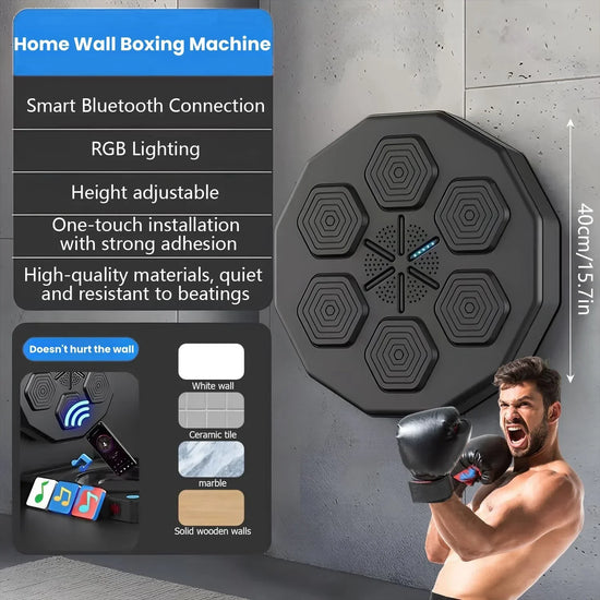  Close-up of interactive control panel on TunePunch music boxing machine